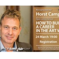 Открытая лекция Хорста Кэмпмана «Как сделать карьеру в мире искусства»