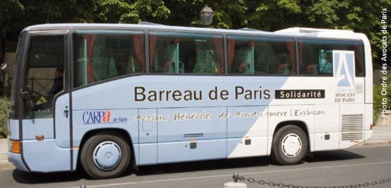 Памятка Автобус солидарности парижской коллегии адвокатов