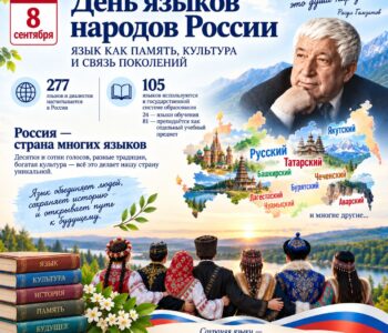 8 сентября в России отмечается День языков народов Российской Федерации